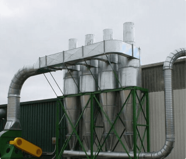 Cyclone installation in the field