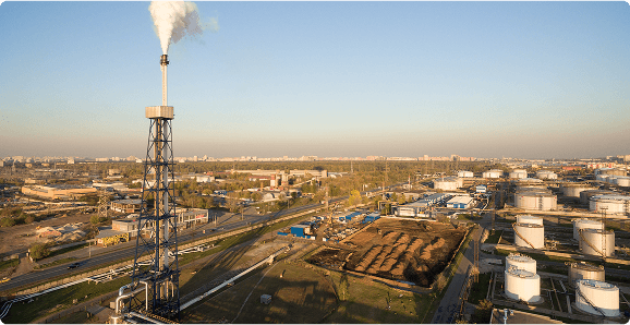 Visionary outlook with futuristic city