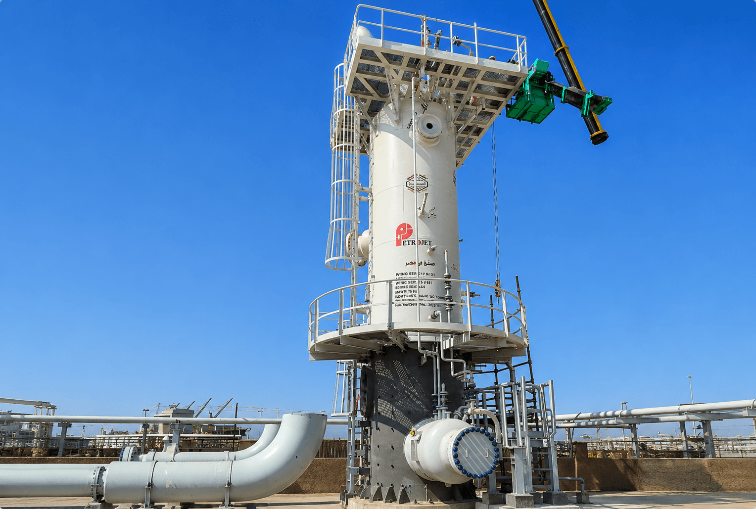 Filter separators installed at Aqaba compression station
